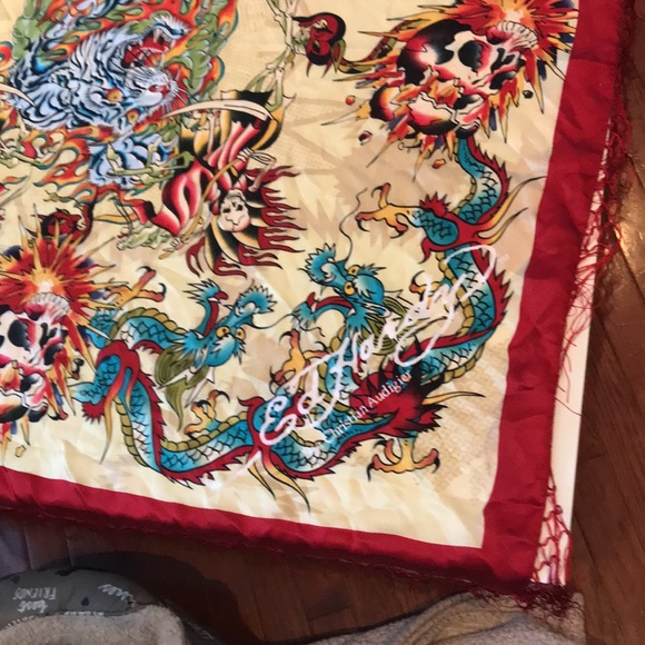Ed Hardy Silk Scarf - Picture 9 of 13